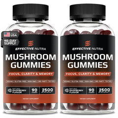 Bottle of Effective Nutra Mushroom Gummies 2500mg