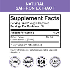 Close-up image of Crocus sativus saffron ingredients