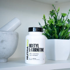 NutraBio Acetyl L-Carnitine 500mg supplement facts label