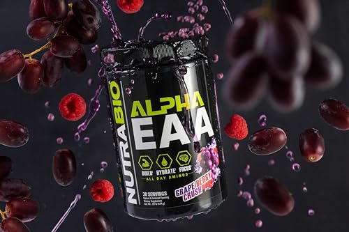 NutraBio Alpha EAA on the kitchen counter suggests easy daily use