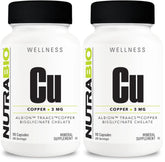 Main product image of NutraBio Copper Bisglycinate 3 mg 2-pack