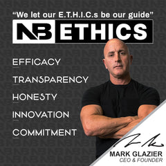 Lab testing badge showing 99.9% purity for NutraBio creatine