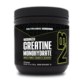 NutraBio Pure Micronized Creatine Monohydrate powder canister - unflavored 150 g - front view