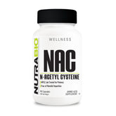 NutraBio NAC 600mg bottle – 90 capsules