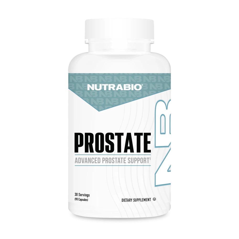 NutraBio Prostate bottle - front view
