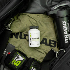 Supplement facts panel for NutraBio R-Lipoic Acid