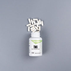 Nutrition facts and ingredients panel for NutraBio TMG