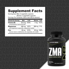 Athlete taking NutraBio ZMA after workout