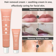 Nutraboost 50ml hair removal cream bottle highlighting fast hair dissolution