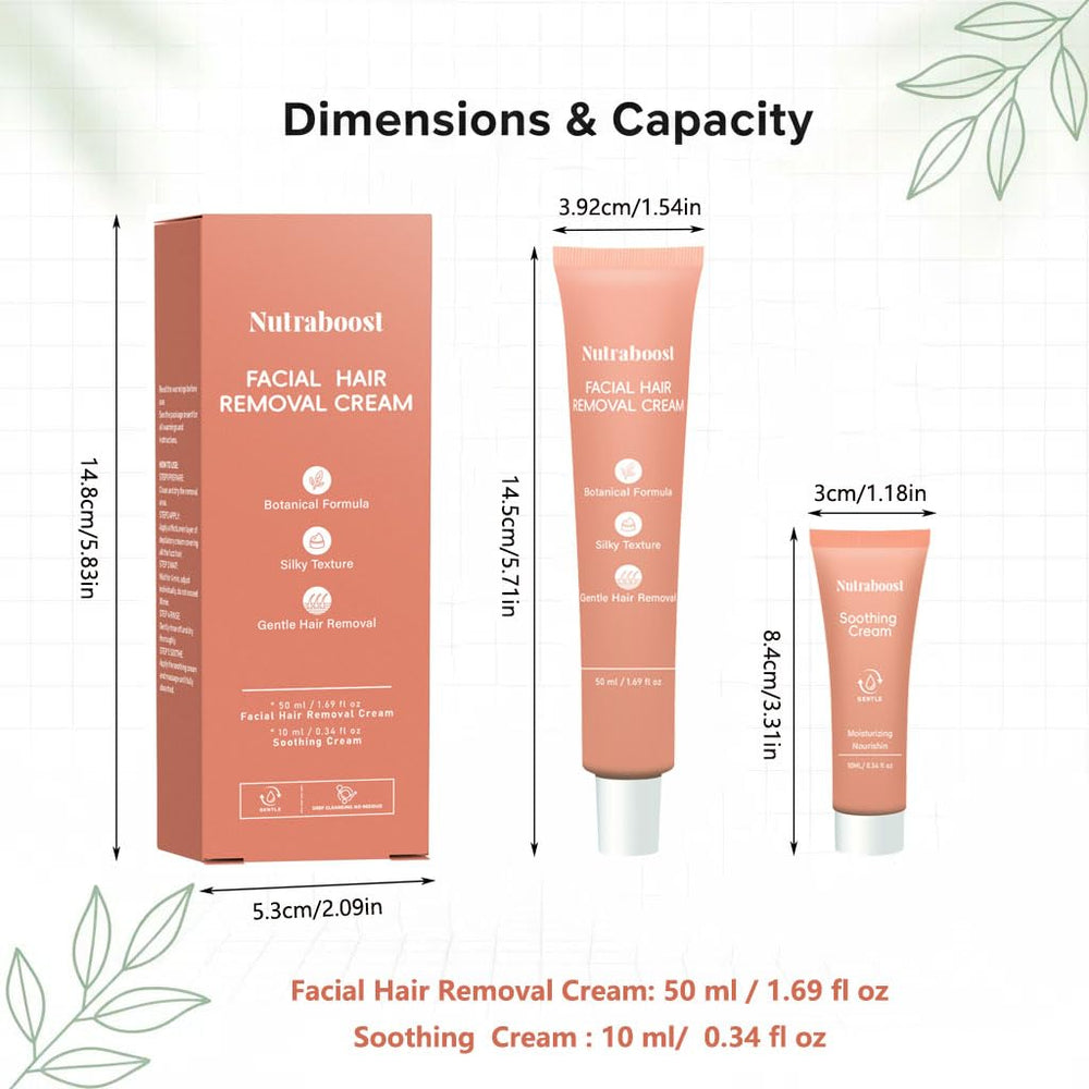 Nutraboost facial hair removal chin close-up for sensitive skin