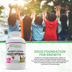 Child-friendly chewable multivitamins in elephant, hippo, lion, and tiger shapes