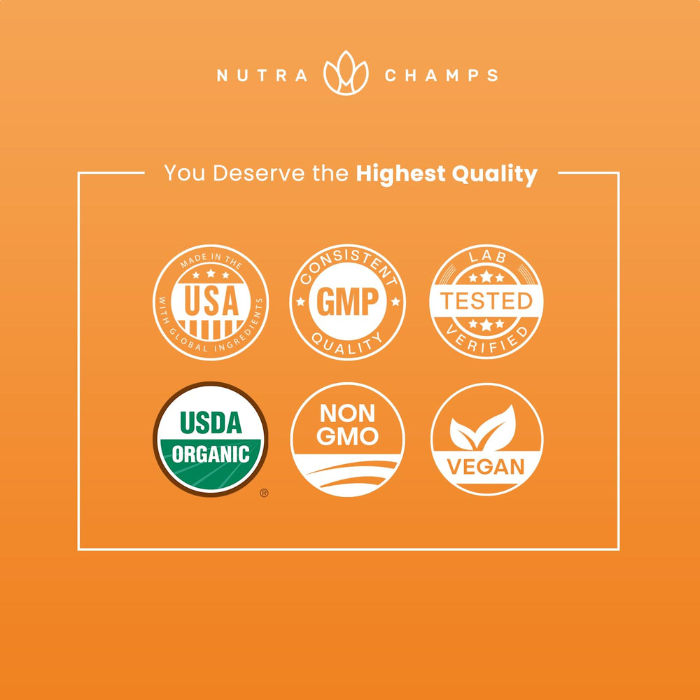 Stand-up pouch packaging for NutraChamps Organic Maca Powder