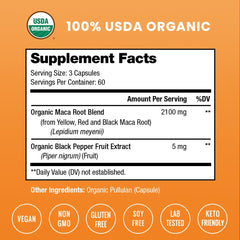 Made in USA quality manufacturing cGMP maca supplement
