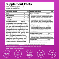On-the-go serving of NutraChamps Super Greens powder in a bottle