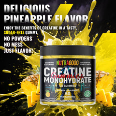 Nutrition facts panel for Creatine Monohydrate Gummies