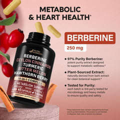 NUTRAHARMONY ingredient stack including berberine and cinnamon for synergy