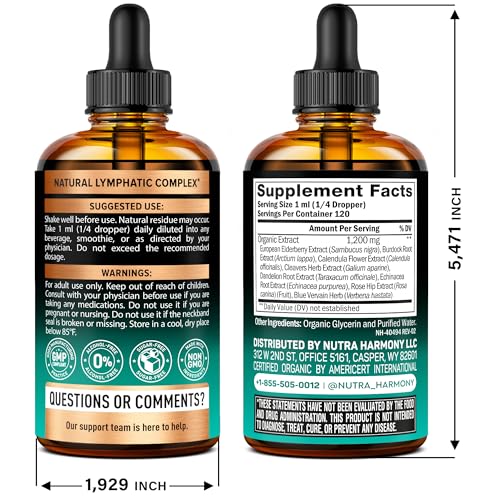 NutraHarmony Lymph Drops dropper ready for precise dosing
