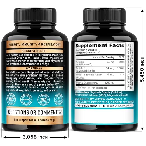 Close-up of NAC antioxidant and immune support packaging