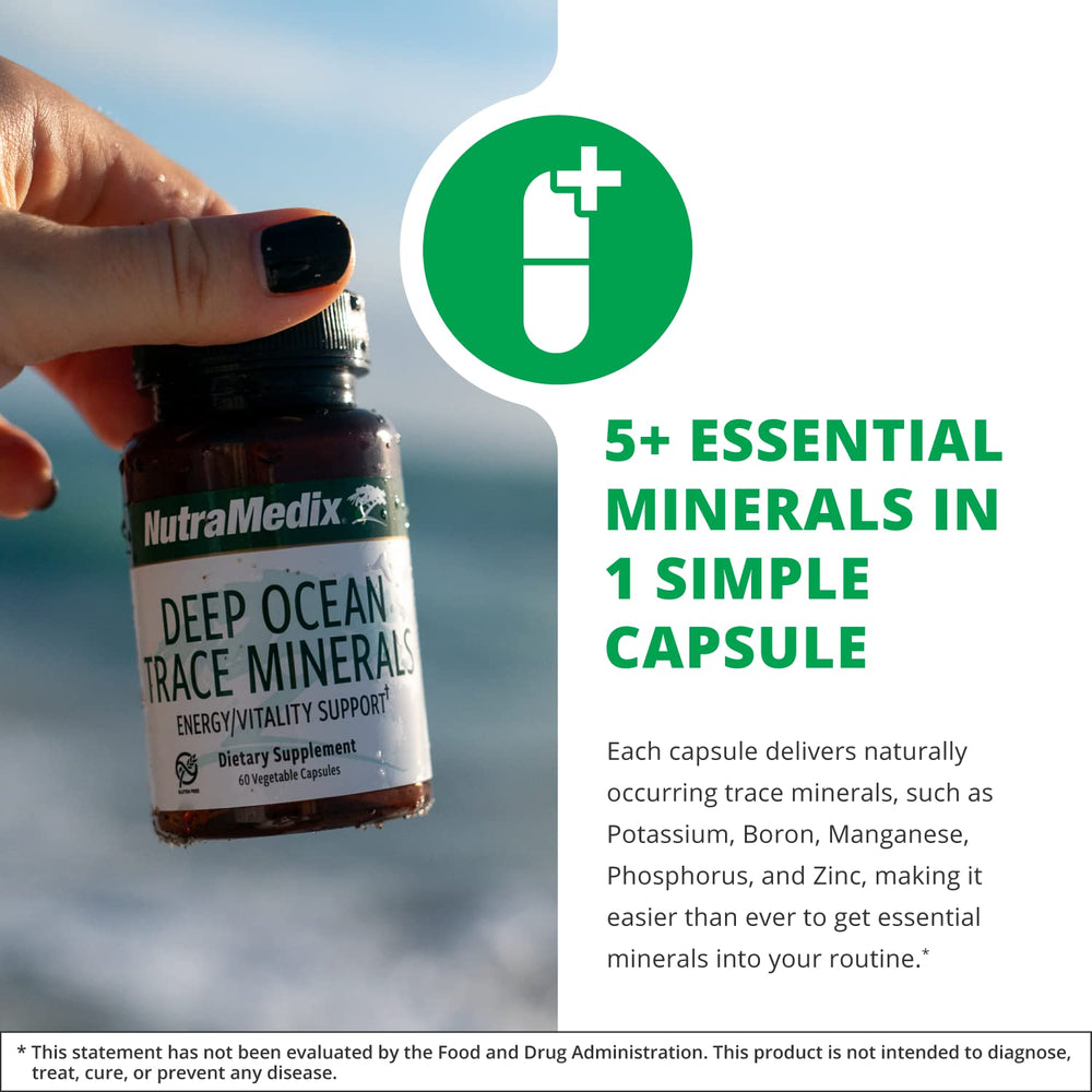 Illustration showing trace minerals: magnesium, zinc, potassium, boron, phosphorus and manganese.