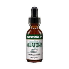NutraMedix Melatonin Night Time Support Drops bottle – 1 oz / 30 ml (hero image)