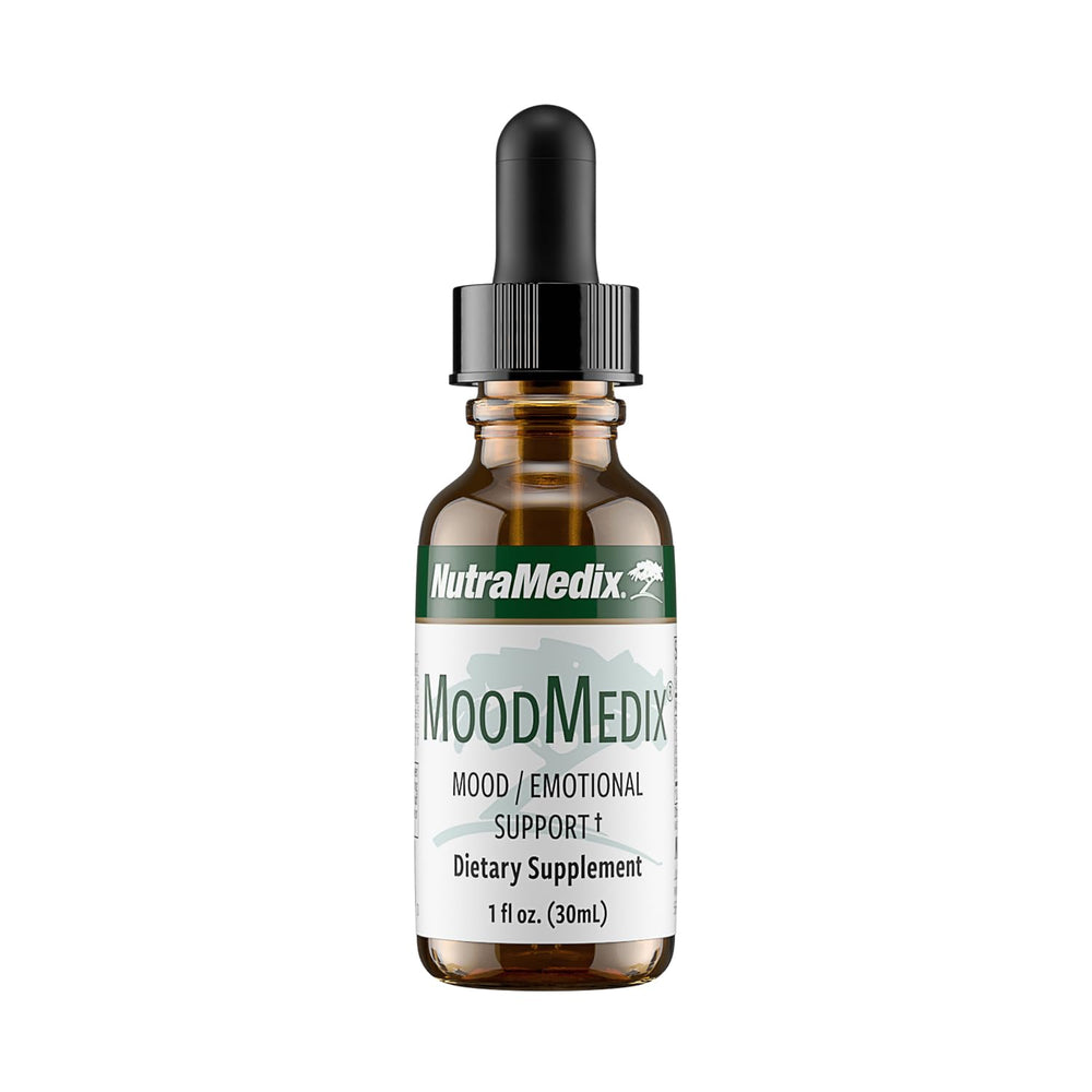 MoodMedix turmeric and Cat's Claw liquid tincture bottle close-up