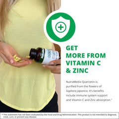 Quercetin 500mg capsules promoting heart health