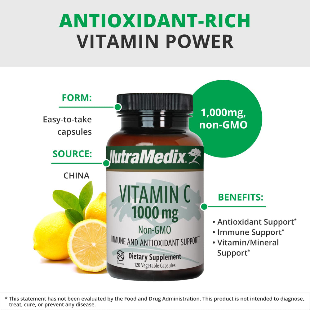 Daily dosage guide for NutraMedix Vitamin C 1000mg