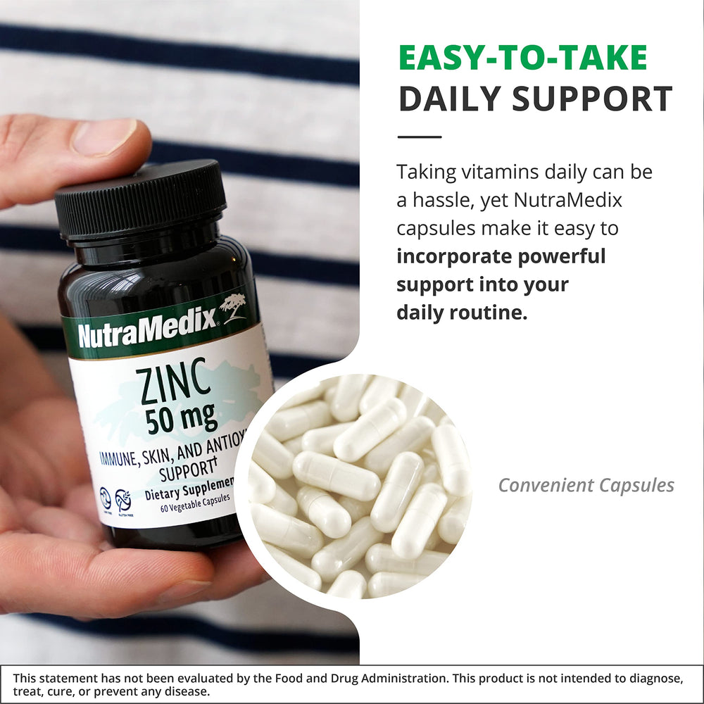 Graphic illustrating immune support with zinc