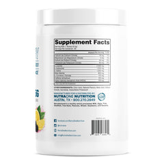 Amino Energy Berry Lemonade powder with scoop