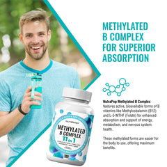 Bottle label highlighting vegan, gluten-free, sugar-free features