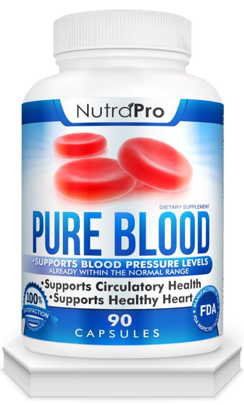 NutraPro Pure Blood Pressure Supplements bottle – front view