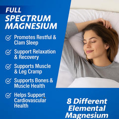 Vegan non-GMO magnesium supplement bottle
