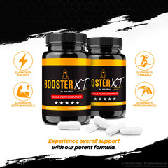Active man lifestyle image with Booster XT energy