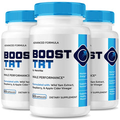 NutraVibe Boost TRT Capsules 3 Pack bottle front view