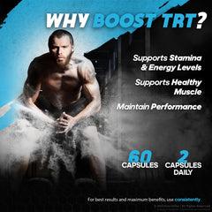 Close-up of Boost TRT capsule pills