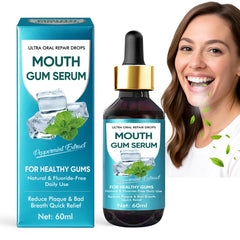 Gum Repair Drops packaging and contents