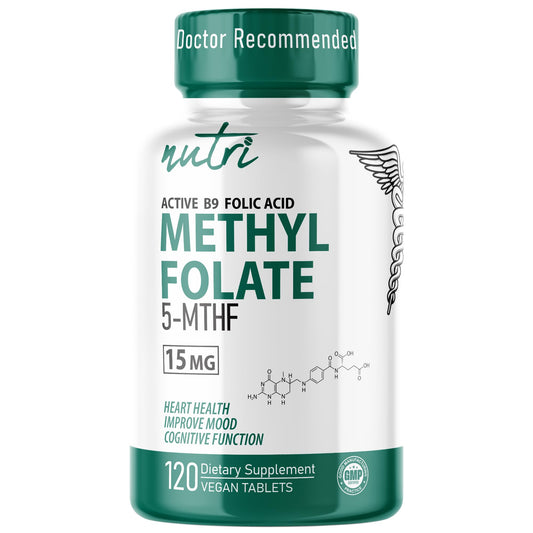 Product hero image: Nutri 5-MTHF 15mg 120 vegan tablets