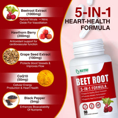 Packaging box of NUTRI POTENTIA Beet Root Capsules