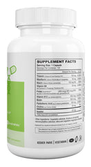 NUTRI-SUPREME RESEARCH close-up of a vegetarian capsule highlighting purity and texture