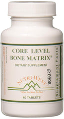 Nutri-West Core Level Bone Matrix 60 Tablets bottle label