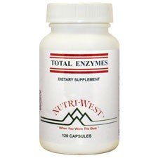 Nutri-West Total ENZYMES 120 bottle front