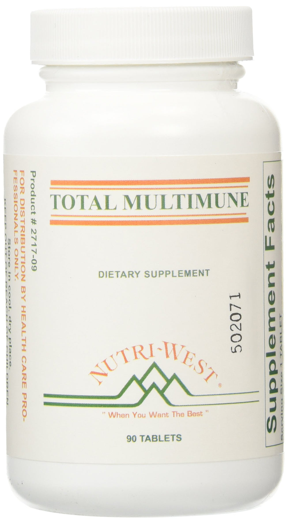 Nutri-West TOTAL MULTIMUNE 90 tablets bottle
