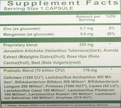 Total PROBIOTICS 120 packaging and bottle