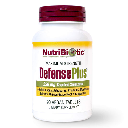 NutriBiotic DefensePlus packaging 90 tablets