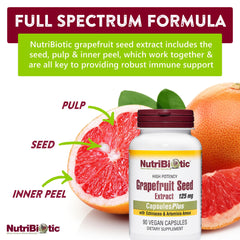 NutriBiotic Grapefruit Seed Extract CapsulesPlus bottle and label