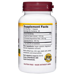 Two-pack of NutriBiotic Grapefruit Seed Extract CapsulesPlus on packaging