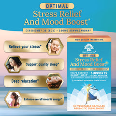 Ashwagandha root and KSM-66 powder for stress support