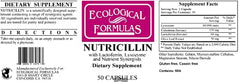 Nutricillin 50 caps packaging front