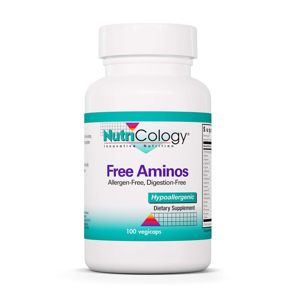 Nutricology Free Aminos Supplement bottle and label