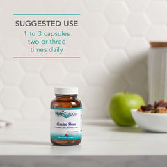Digestive health benefits graphic for Nutricology Gastro Flora